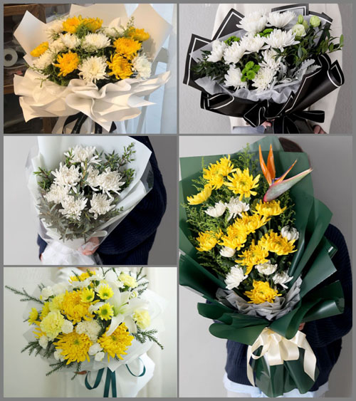 山东莱芜莱城区鹏泉街道西陈家峪村白事花束代送